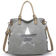 Light Grey Large Star Bag