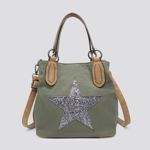 Khaki Star Bag