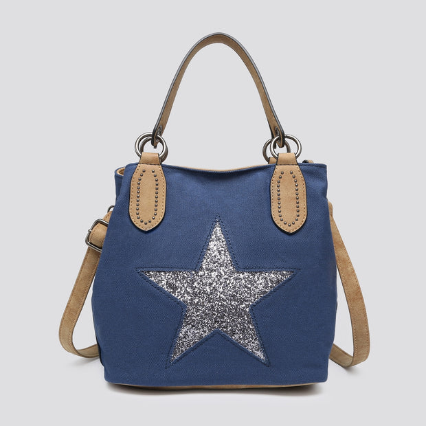Navy Star Bag