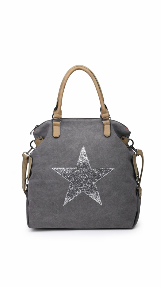 Dark Grey Large Star Bag